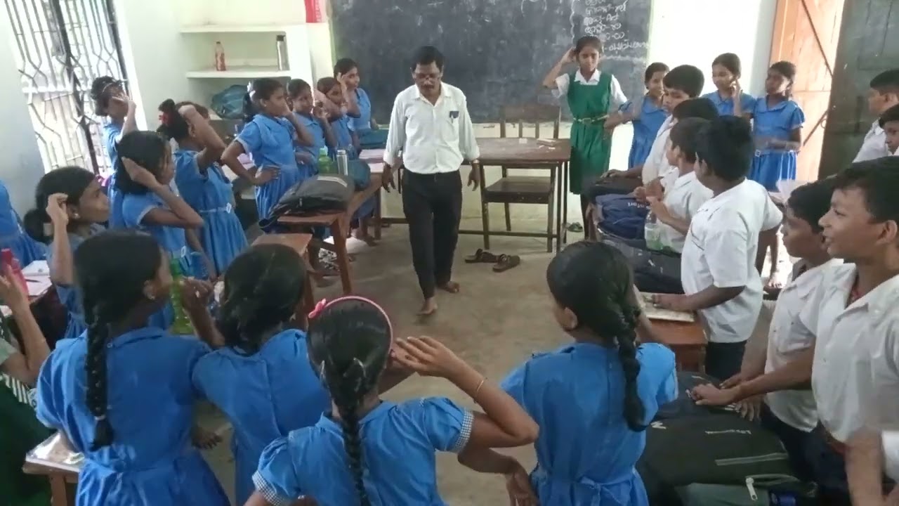 Subash Sir । Madhu Pur govt High school,Warmup Activity,ghanti baje ting ting