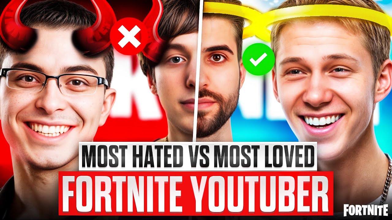 The Most Loved VS Most Hated Fortnite YouTuber of 2025