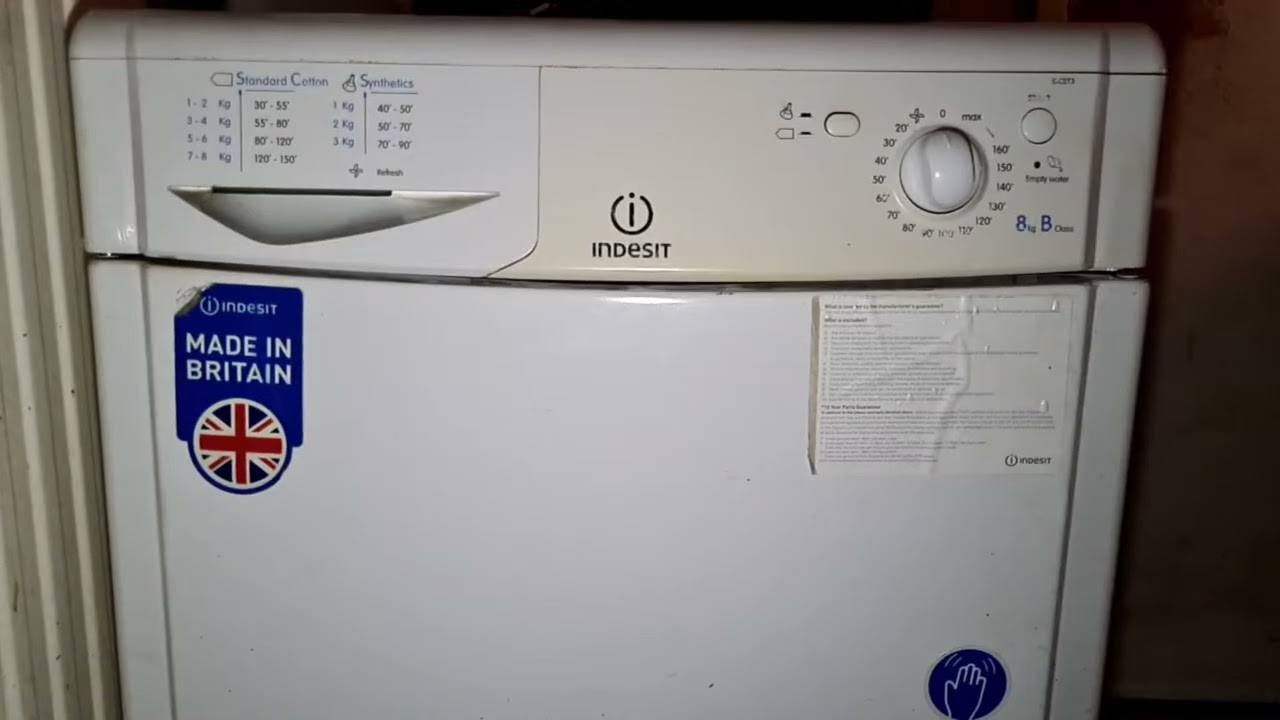 Highlight 51:25 – 56:25 from Indesit IDC8T3 8KG Condenser Tumble Dryer Full Cycle