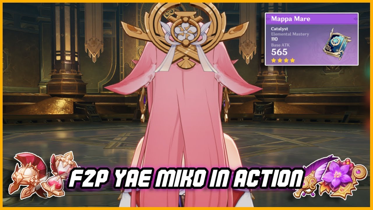 What an F2P Yae Miko looks like (Level 90) | Genshin Impact
