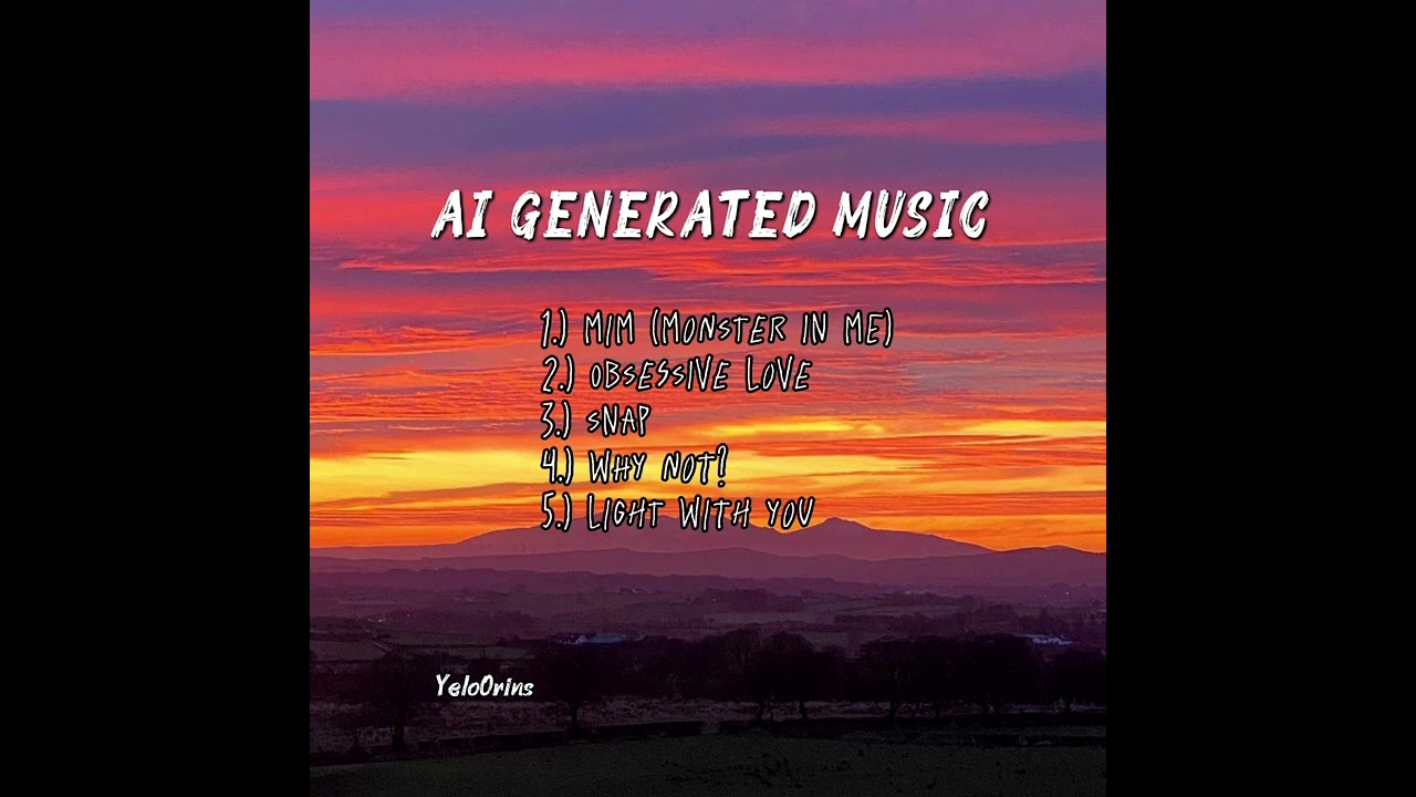 AI GENERATED MUSIC 1.)MIM (MONSTER IN ME) 2.)OBSESSIVE LOVE 3.)SNAP 4.)WHY NOT? 5.)LIGHT WITH YOU