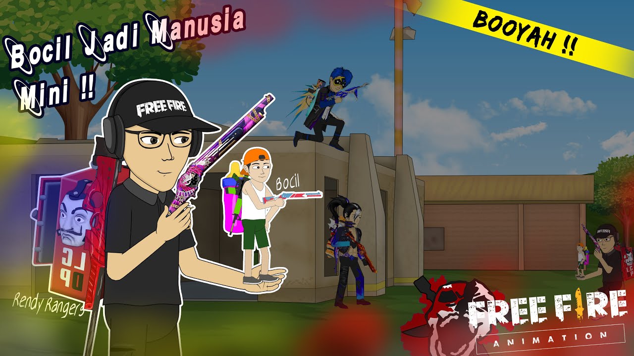 Free Fire Animation - Bocil Jadi Manusia Mini Sekecil Pet! Bug @Rendy Rangers  - Yu Animation