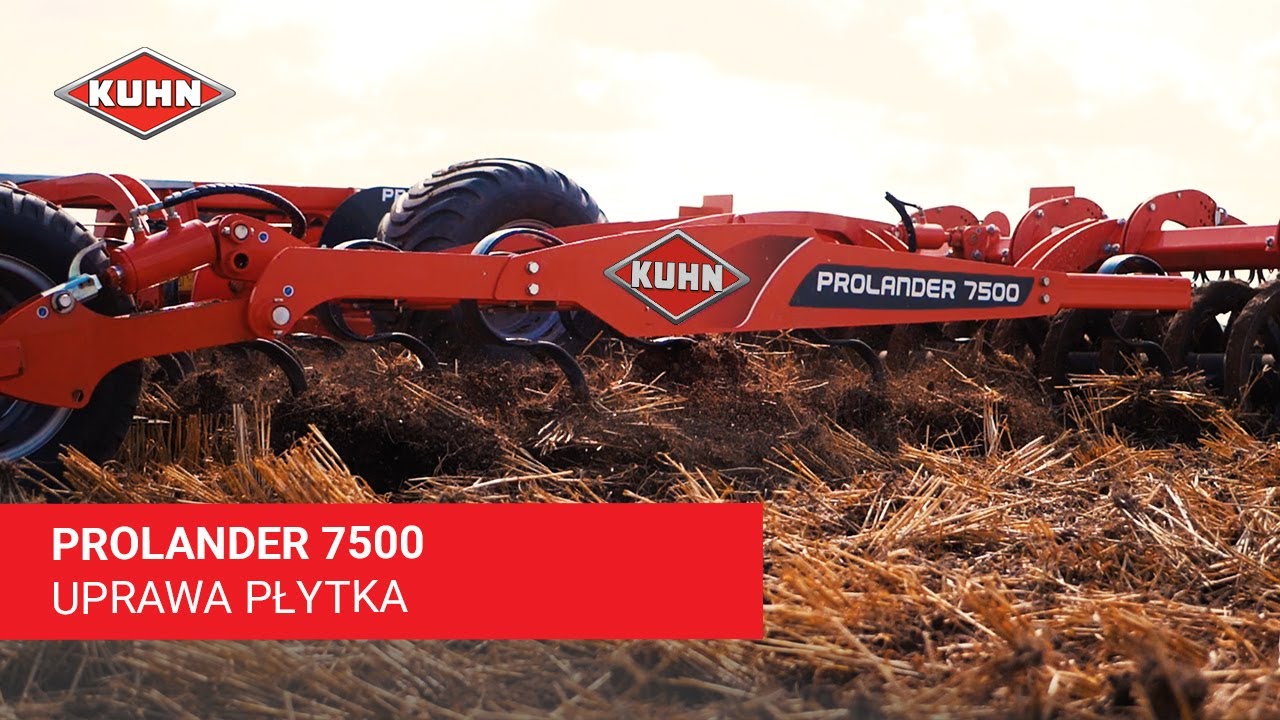 Kultywator KUHN PROLANDER 7500 - uprawa płytka