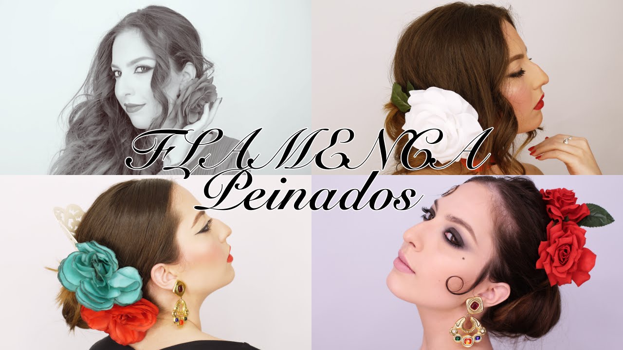 FLAMENCA PEINADOS // FLAMENCA'S HAIRSTYLE (la feria comenzó) | Eunice Tiebow
