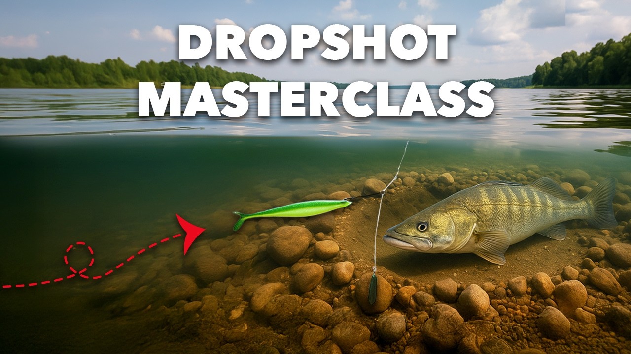 Dropshot vissen op snoekbaars met Toon van Ham! (favoriete techniek in de winter!)