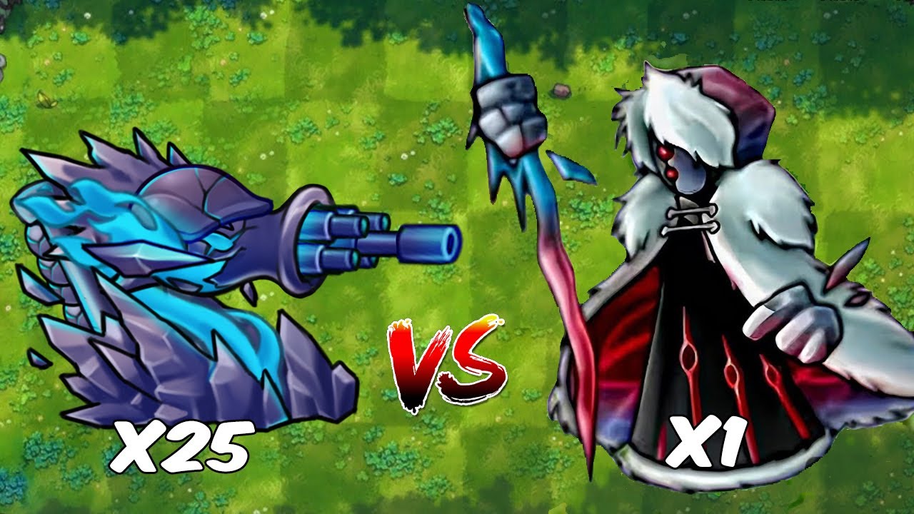 PVZ Fusion 2.6.1 - All Fusion Plants x25 Vs Ultimate Ice Queen Zombie - Who will win?