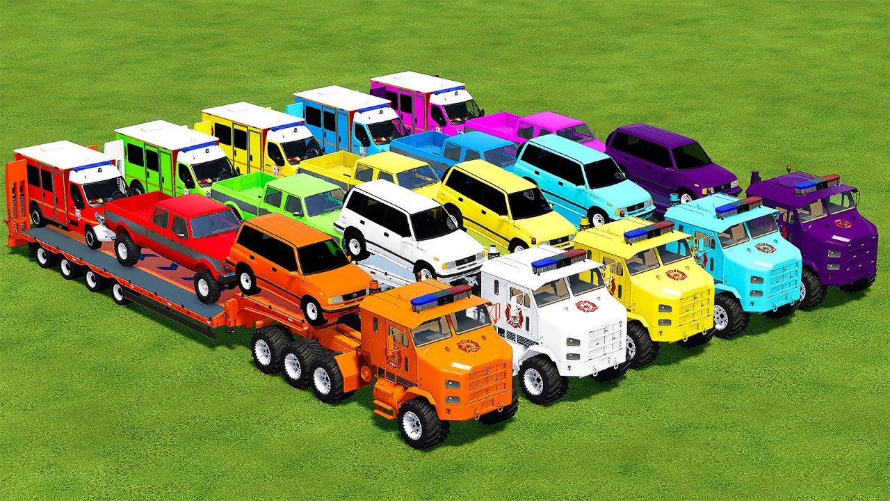 TRANSPORT SUZUKI, TLX, FIRE DPT &  FERTILIZE SPREADING WITH PORSCHE TRACTORS! Farming Simulator 25