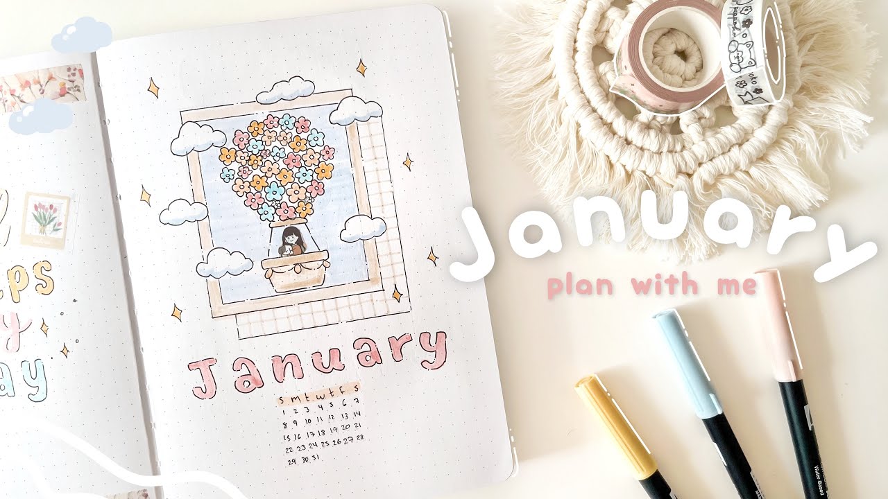 Bullet Journal Enero 2023 | Plan with me🌼