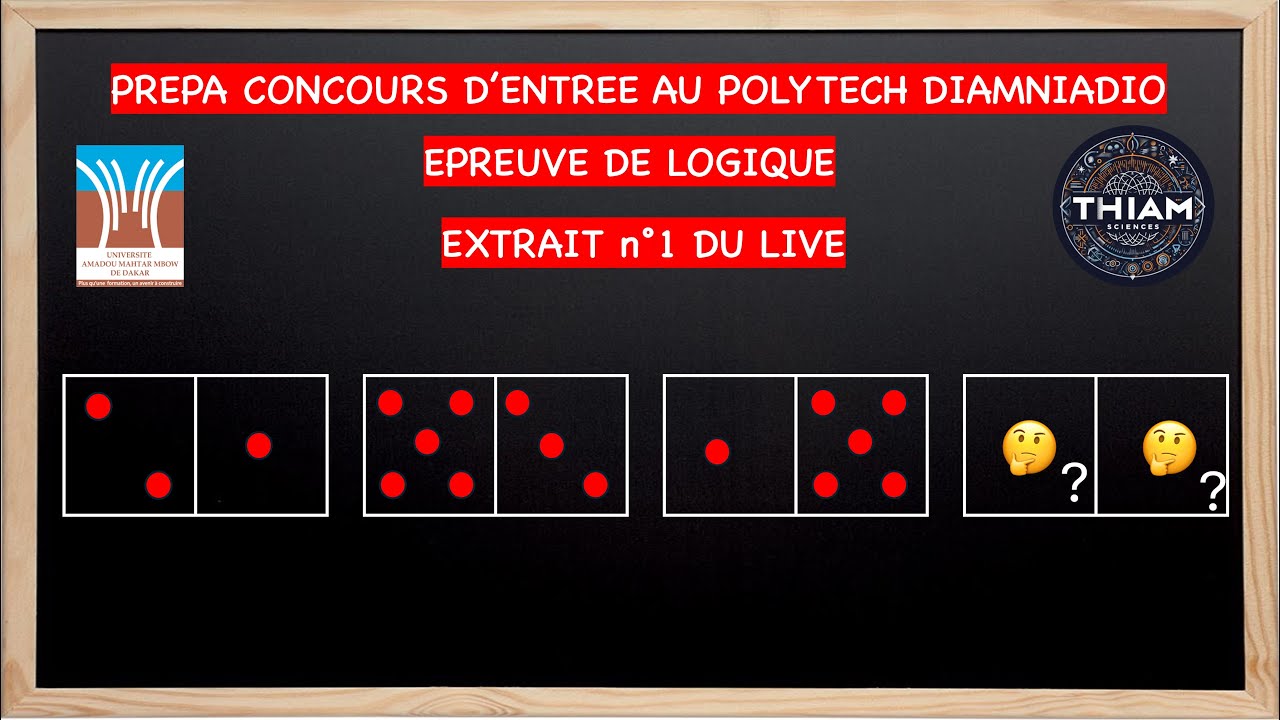 1️⃣ Concours Polytech Diamniadio 2025 | Extrait 1 : Astuce de Logique incontournable 🔥