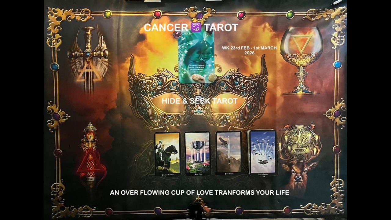 CANCER ♋️ TAROT WK 23 FEB - 1st MARCH 2026 A QUEST BRINGS A GIFT OF LOVE IN YOUR EMOTIONAL WORLD
