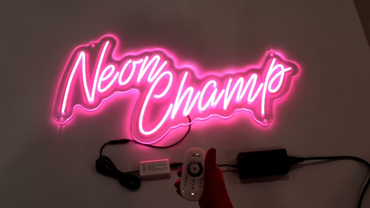 Custom LED Neon Signs - Easy Installation Guide by NeonChamp