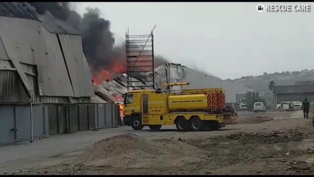 Fire rages at Durban factory