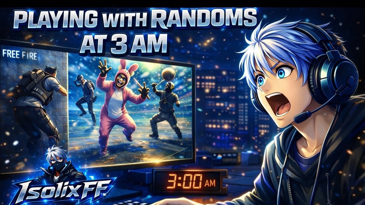 I Played Free Fire With Randoms At 3 AM 😤😂 | Isolix FF |