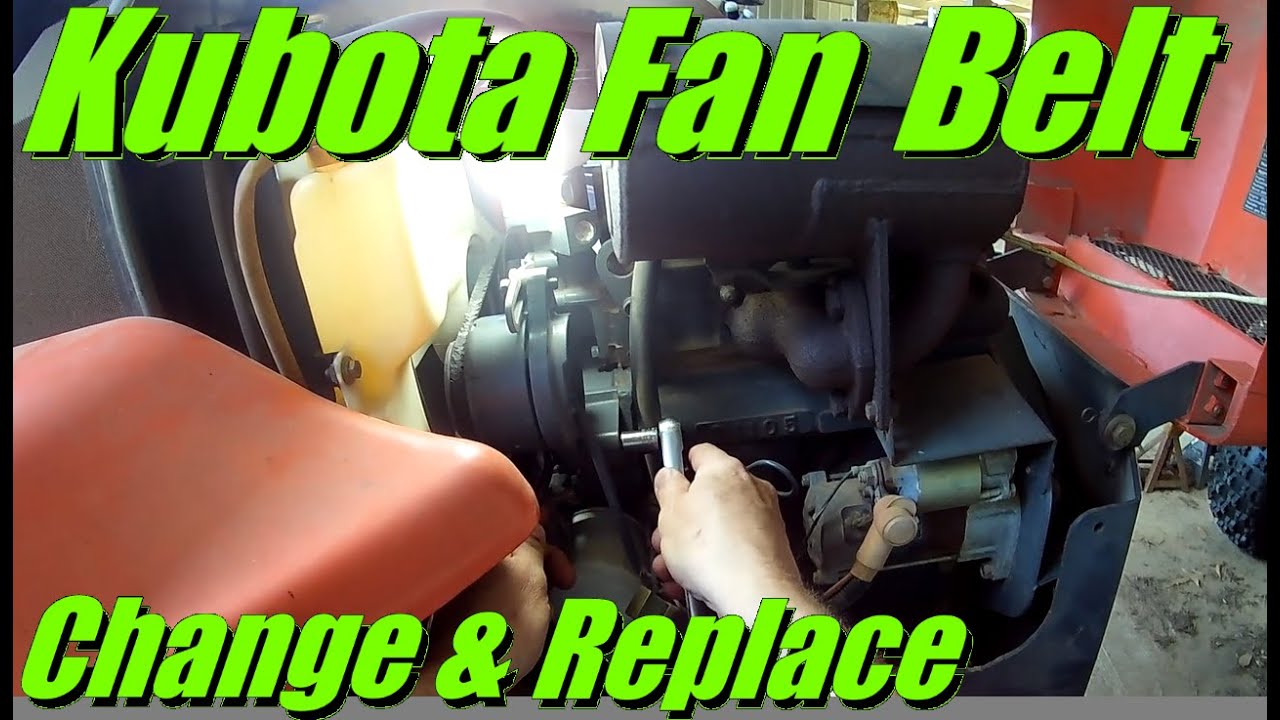 [Kubota Diesel] Replacing Fan & Alternator Belt: ZD Zero Turn Mowers & Some Tractors