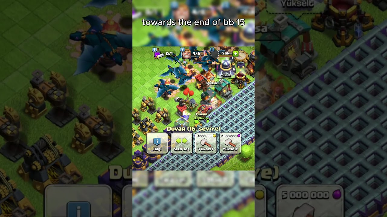 bb 15 sona doğru || #clashofclans #shorts
