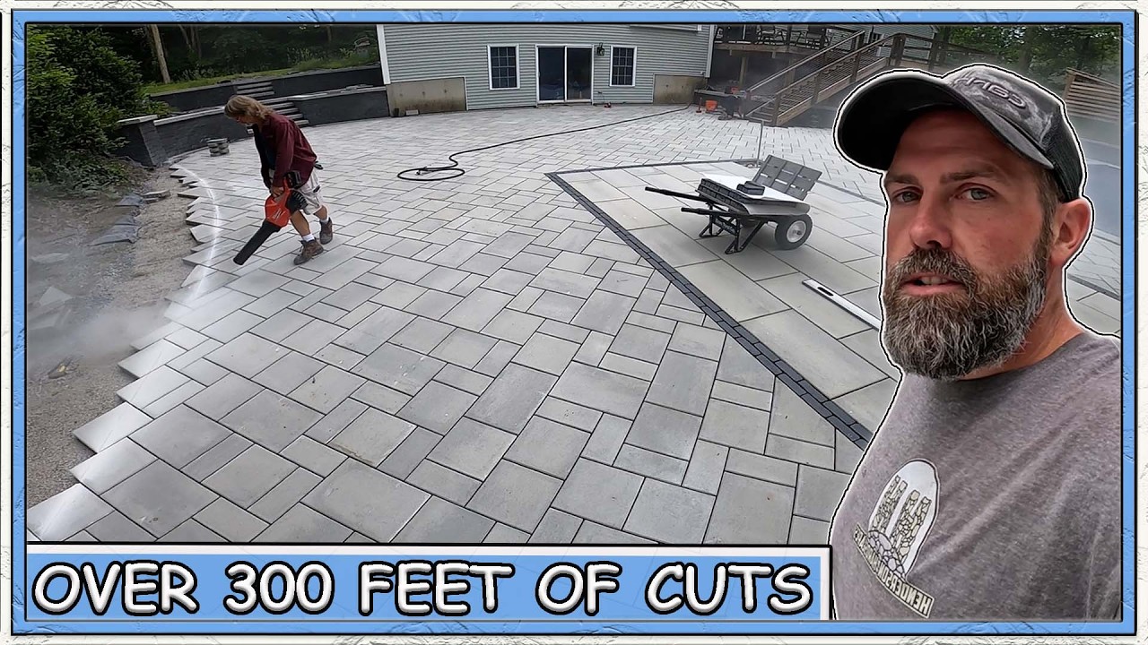 This Paver Patio Had a RIDICULOUS Amount of Cuts...