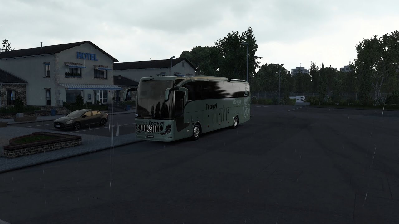 Ruta ETS2 Mercedes-Benz Travego 15 SHD Limoges - Turín | Xenon