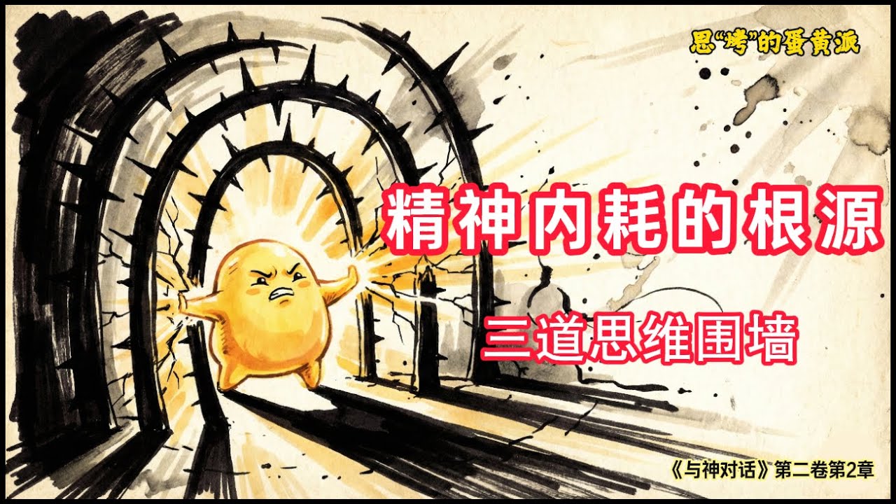 《与神对话》第二卷第2章：精神内耗的根源：三道思维围墙    #与神对话  #独立思考  #哲学  #个人成长  #阅读分享  #思辨人生  #挑战自我  #精神内耗   #玄学