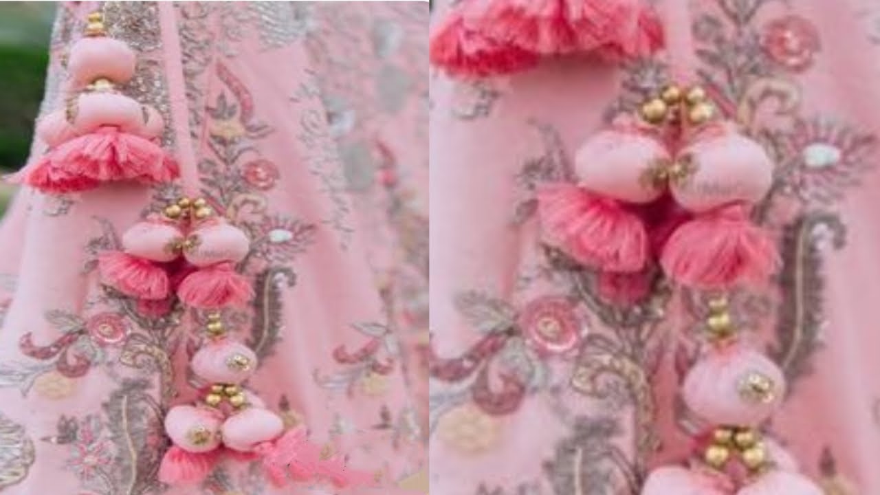 Trendy! Fashion  DIY Tassel for Lehenga outfits, Latkan making at home,