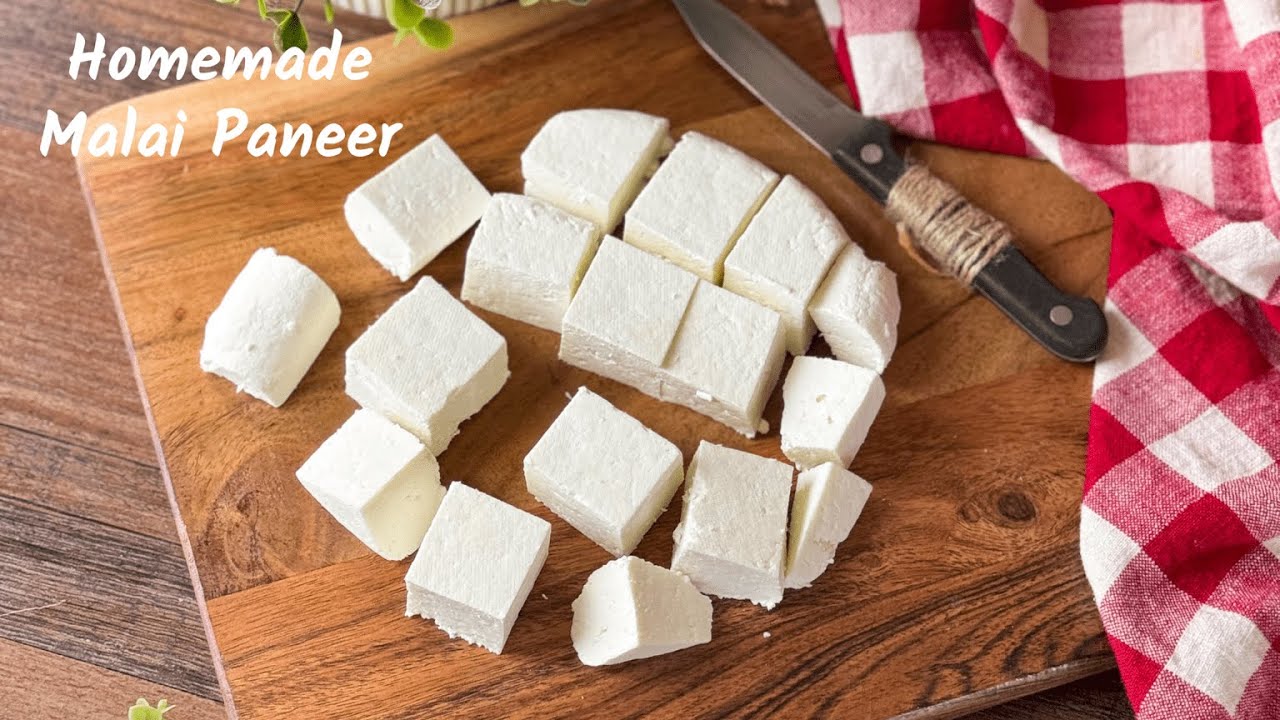 Homemade Fresh Malai Paneer | How To Make Soft Paneer At Home