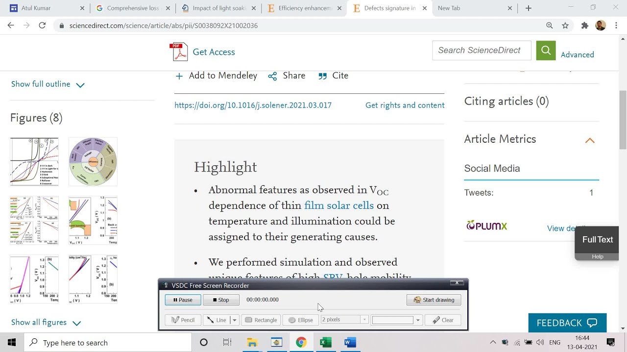 Сессия 1. Оптимизация эффективности солнечных элементов в SCAPS