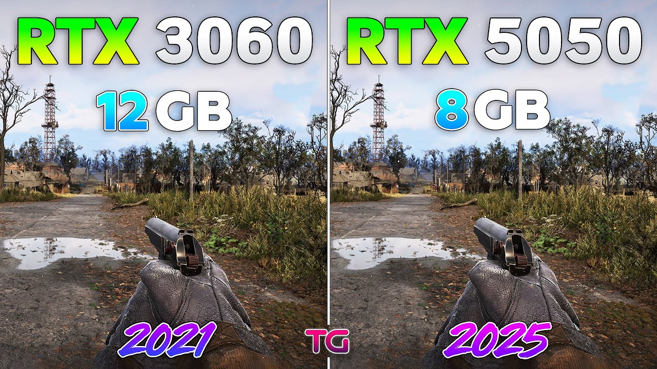 RTX 5050 8GB vs RTX 3060 12GB - Test in 10 Games
