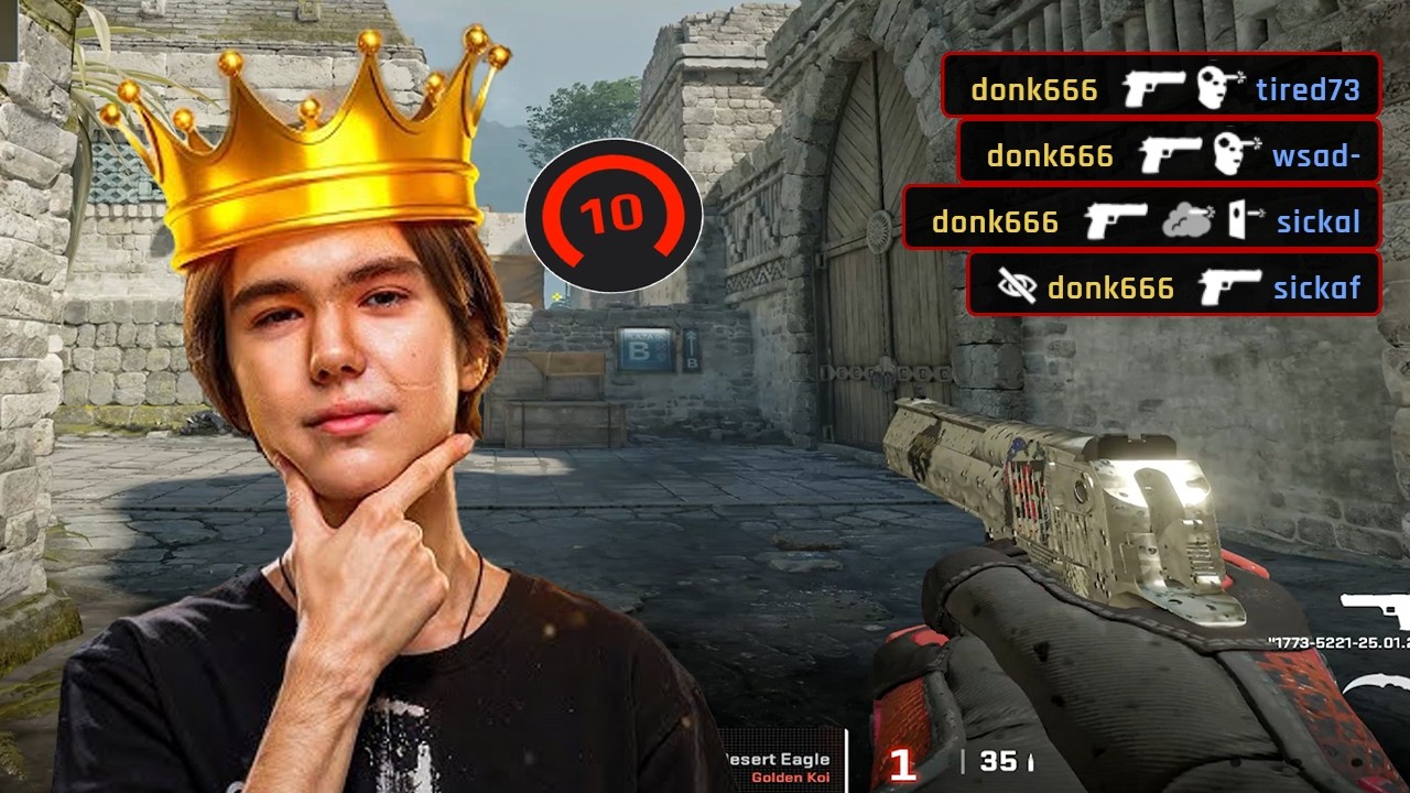 donk Is on The Road To #1 FACEIT Rank | 4800 ELO