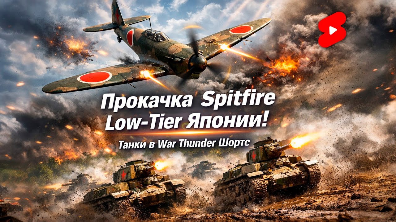 Прокачка Spitfire / Low-Tier Японии в War Thunder! Танки на Grind 🔥