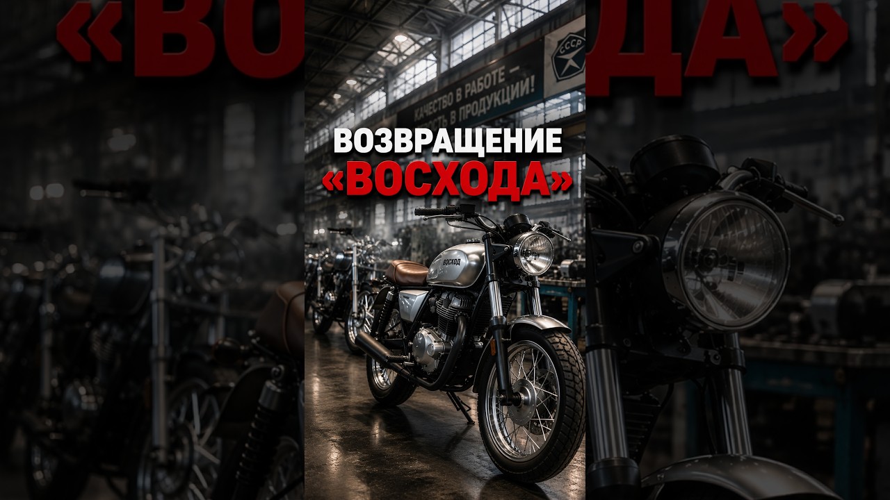 Завод имени Дегтярёва снова выпускает мотоциклы #мотоцикл #завод #дегтярев #транспорт #восход #зид