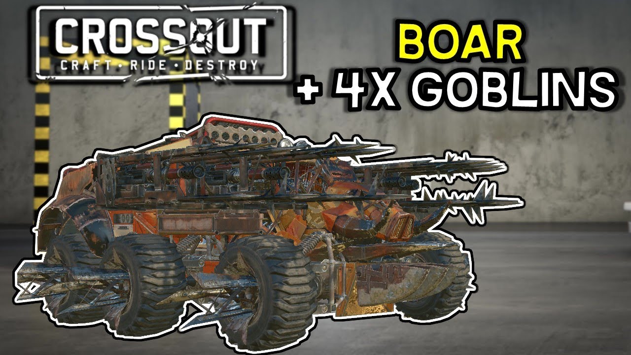 Crossout -- 4x Goblin Boar Build