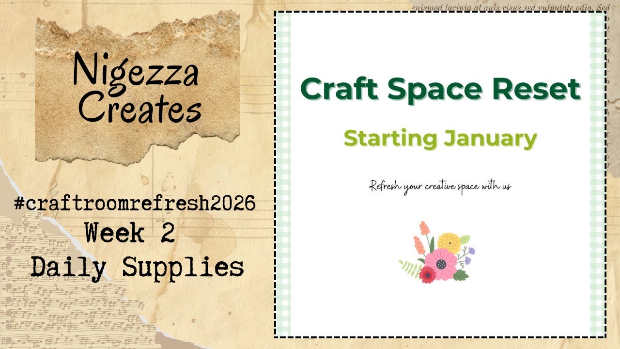 #craftroomrefresh2026 Week 2 Daily Supplies
