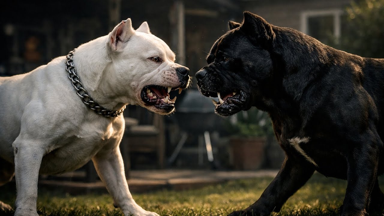 PİTBULL BİZON VE ABİSİ BİNGO CANE CORSO ADİDASI ÇOK FENA DÖVDÜLER!