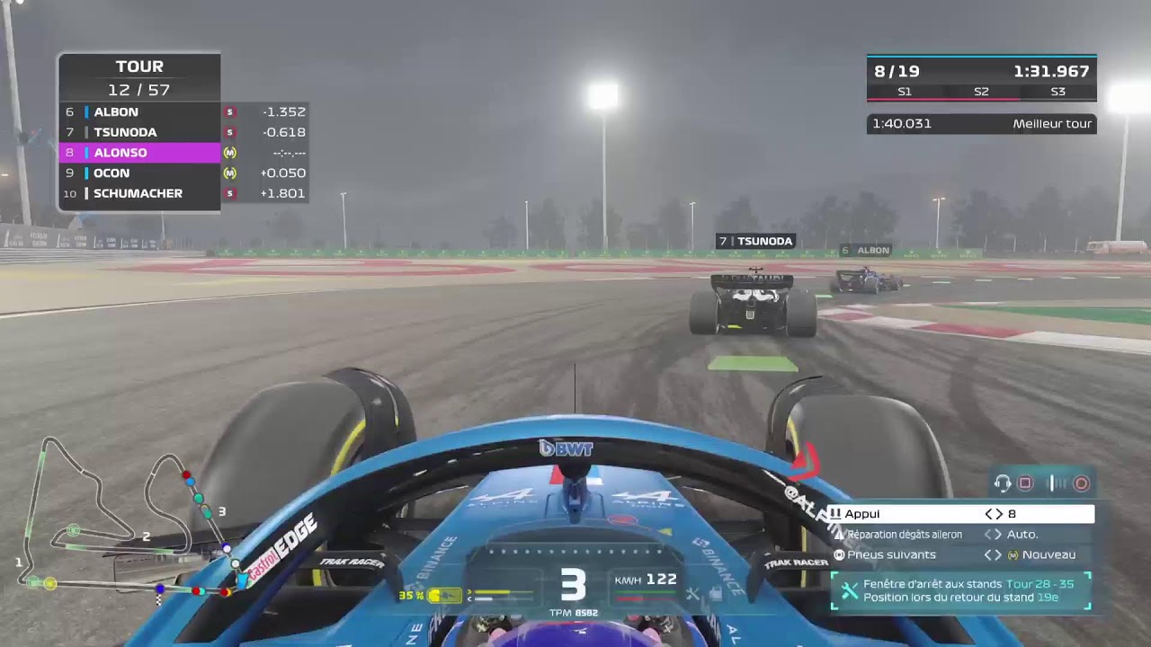live sur F1 22 71 tours