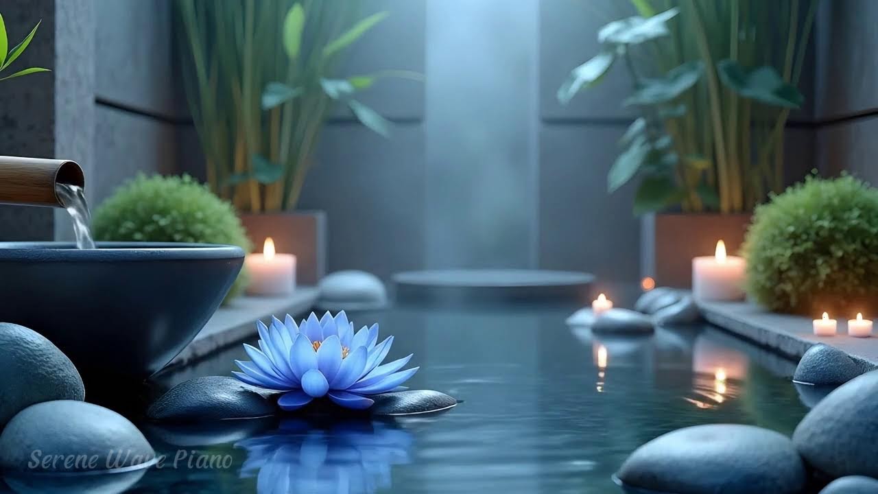 Healing Sleep Music Melatonin Release with Bamboo Fountain Ambience