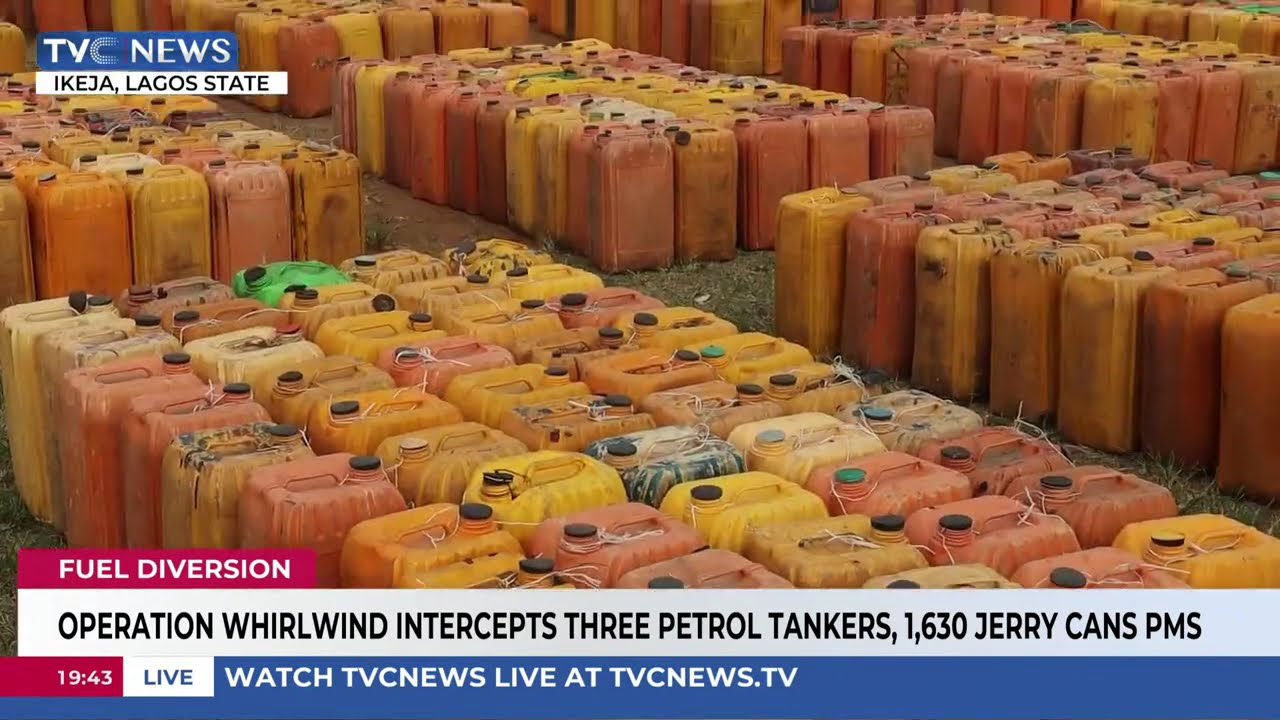 Operation Whirlwind Intercepts Three Petrol Tankers, 1,630 Jerry Cans of PMS
