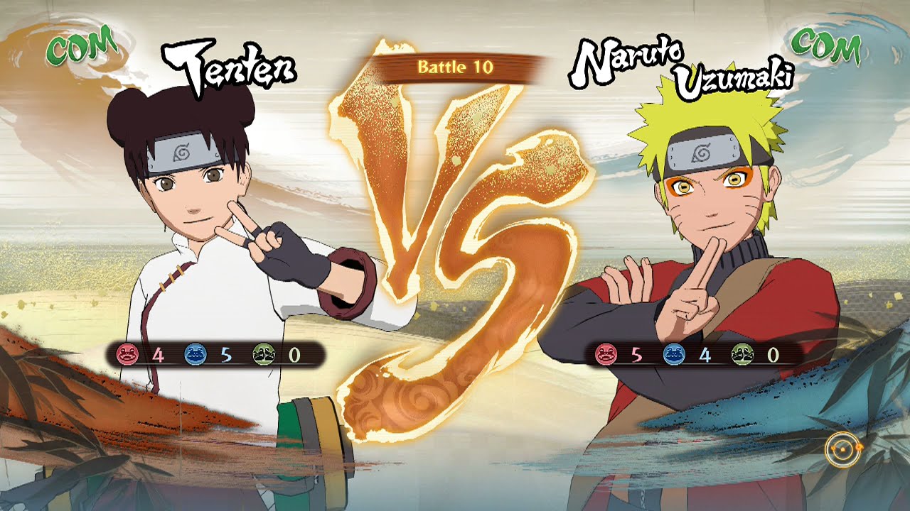Naruto Shippuden: Ultimate Ninja Storm 4, Tenten VS Naruto Uzumaki (Sage Mode)!