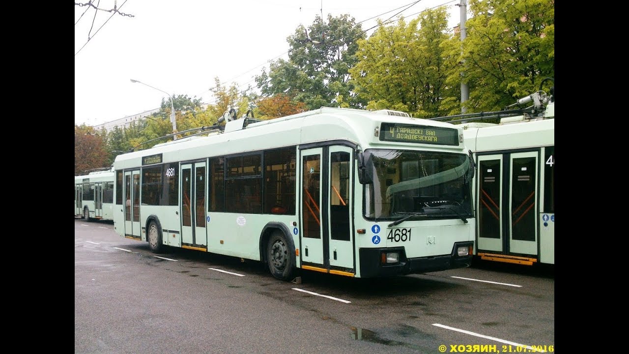 Троллейбус Минска БКМ-321,борт.№ 4681,марш.9 (09.04.2019)