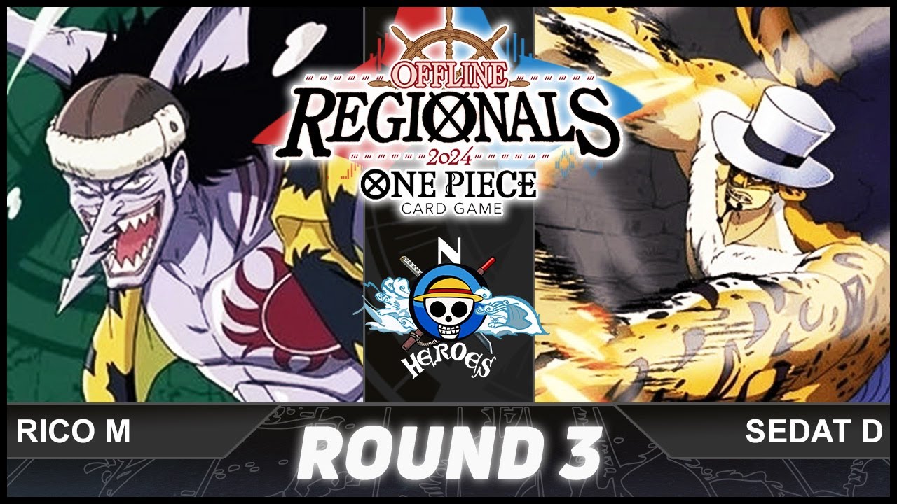 ROUND 3 | ARLONG VS ROB LUCCI | REGIONALS 1024 PLAYERS | noHEROES | OP07 | ONE PIECE CARD GAME