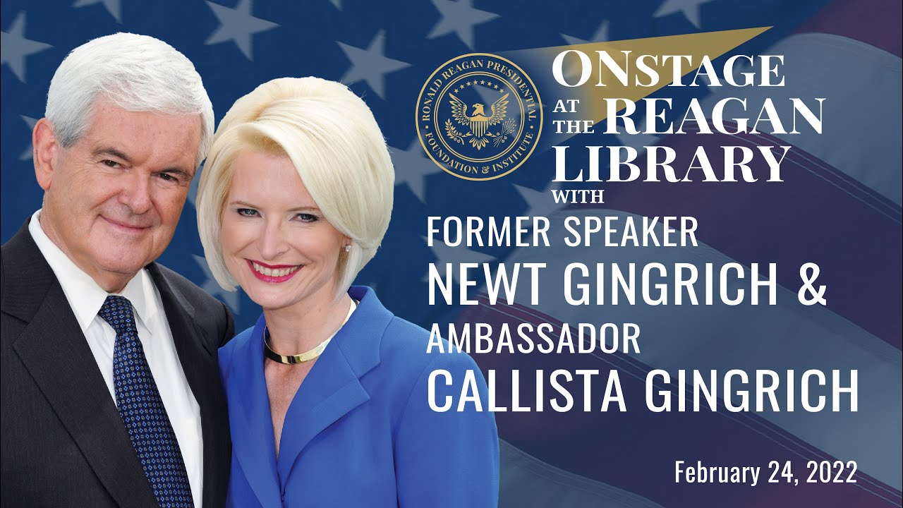 Onstage at the Reagan Library with Newt and Callista Gingrich