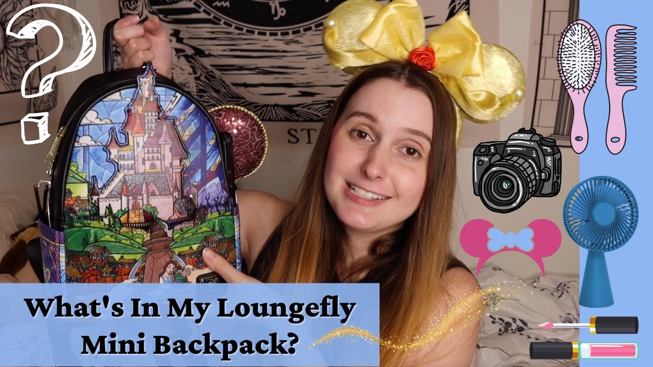 What's In My Loungefly Backpack for the Disney Parks? 👛 🎀 ✨