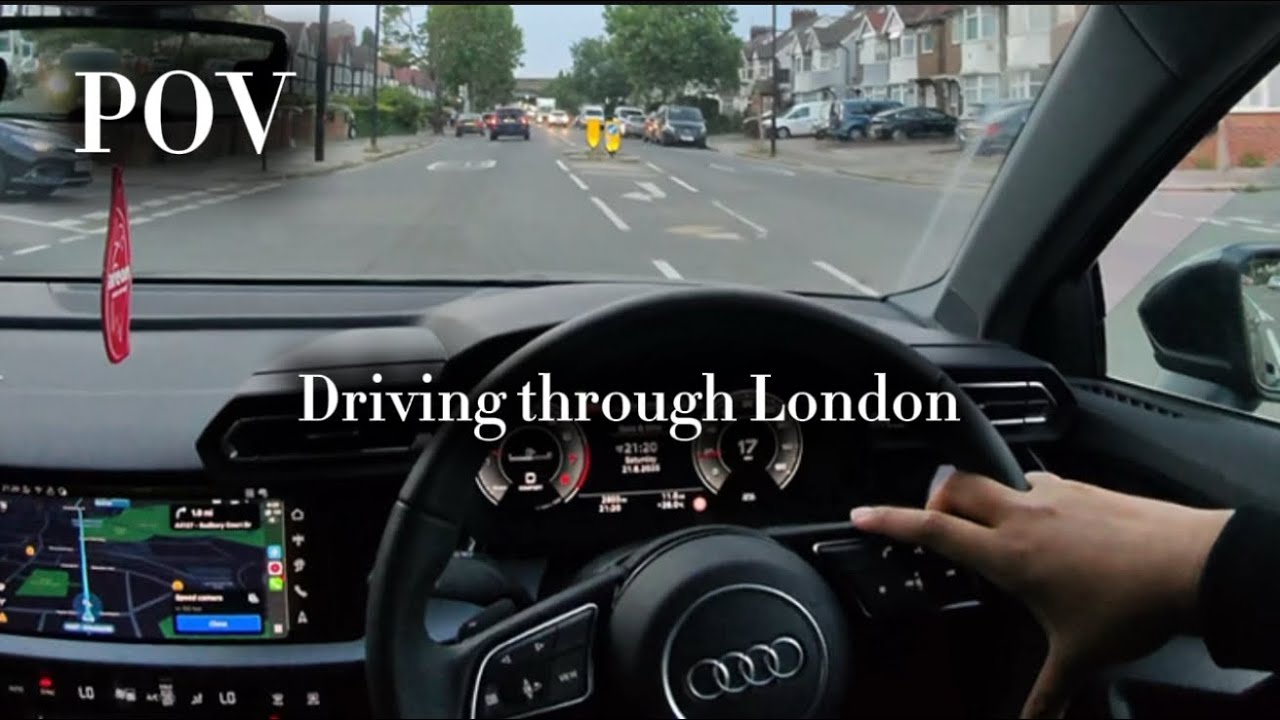 POV Audi A3  LONDON 🌙 2025 |  NIGHT DRIVE