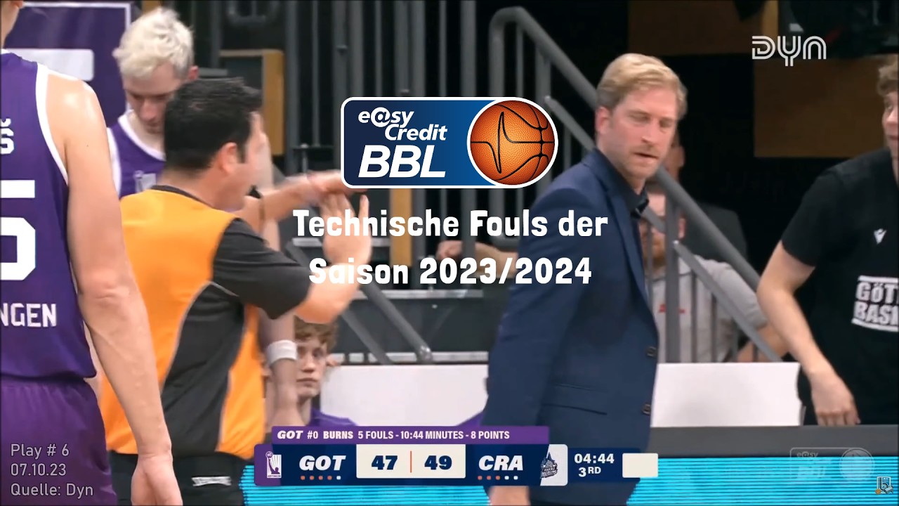BBL - Einige technische Fouls der Saison 2023/2024