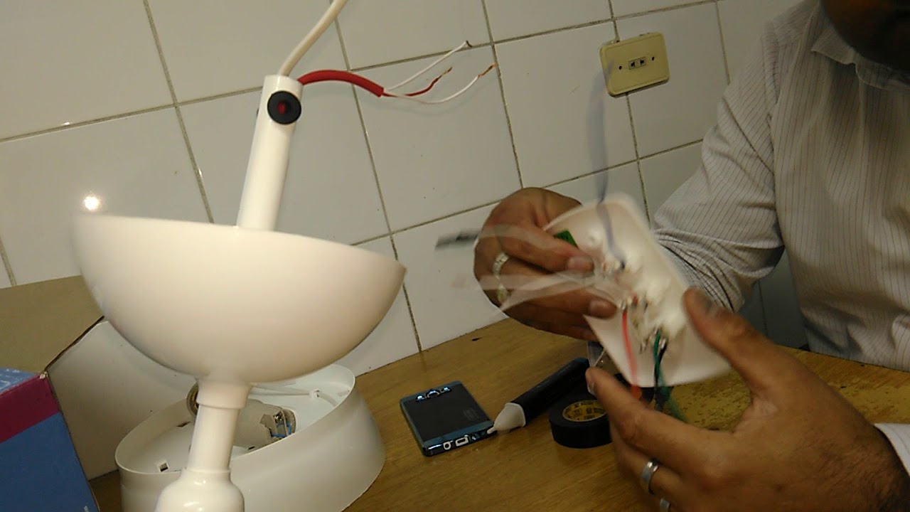 Como ligar chave de controle de ventilador de teto.