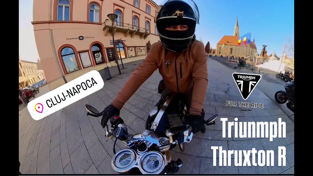 Ride to Cluj Napoca - Triumph #thruxton  R - insta360 x3 - 4K