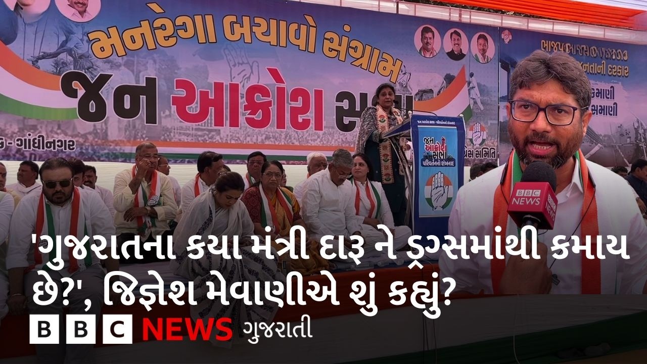 Gandhinagar : કૉંગ્રેસની જન આક્રોશ સભામાં Jignesh Mevani સહિતના લોકોએ શું કહ્યું?