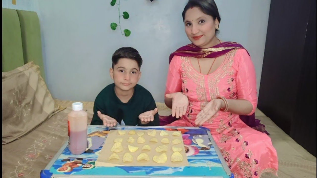 Tomato Chips Game Challenge💪😜 Full Time Masti Vlog😁 @MishubVlogs