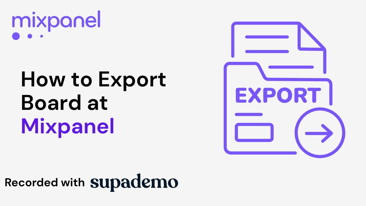 How to Export a Board in Mixpanel