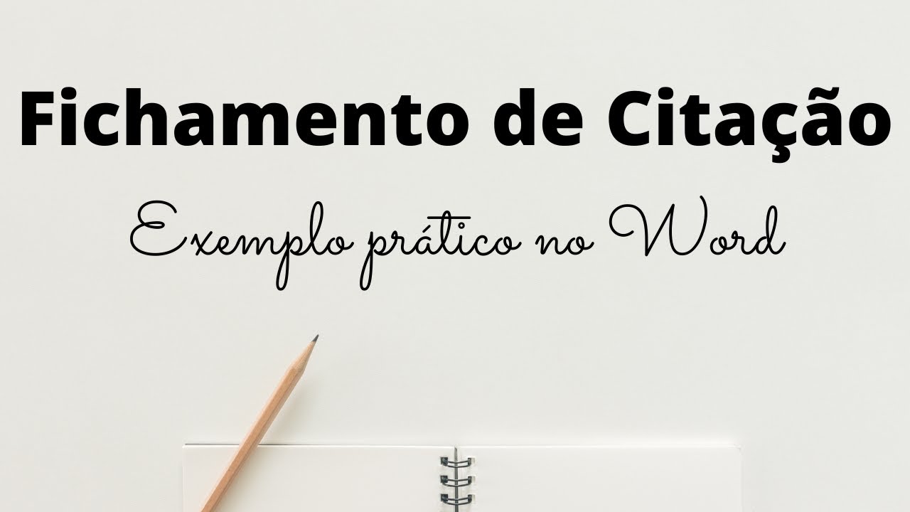 Como fazer na PR&Aacute;TICA um FICHAMENTO DE CITA&Ccedil;&Atilde;O / TRANSCRI&Ccedil;&Atilde;O NO WORD