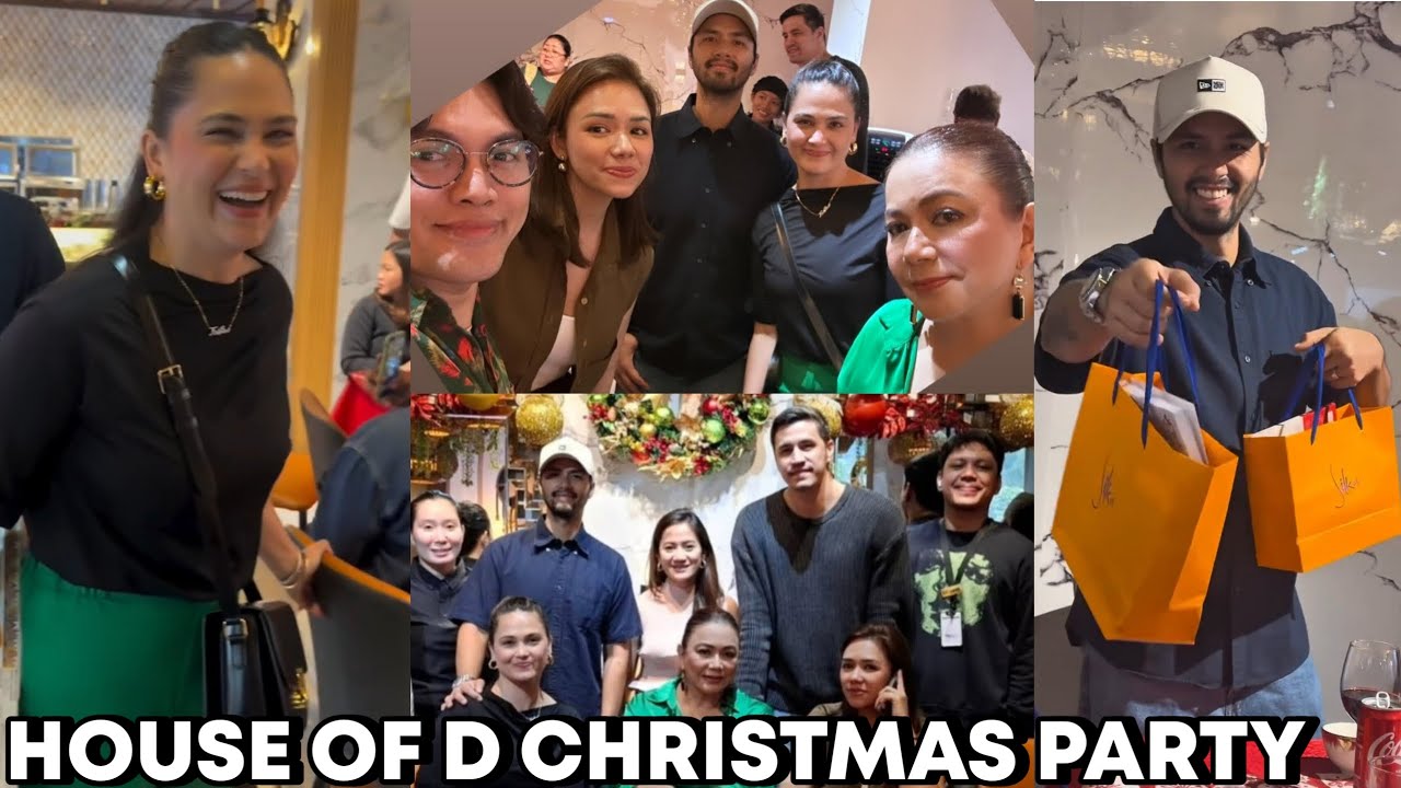 House Of D Christmas Party Thanksgiving❤️Dina Bonnevie Kristine Hermosa Oyo Boy at Danica Sotto