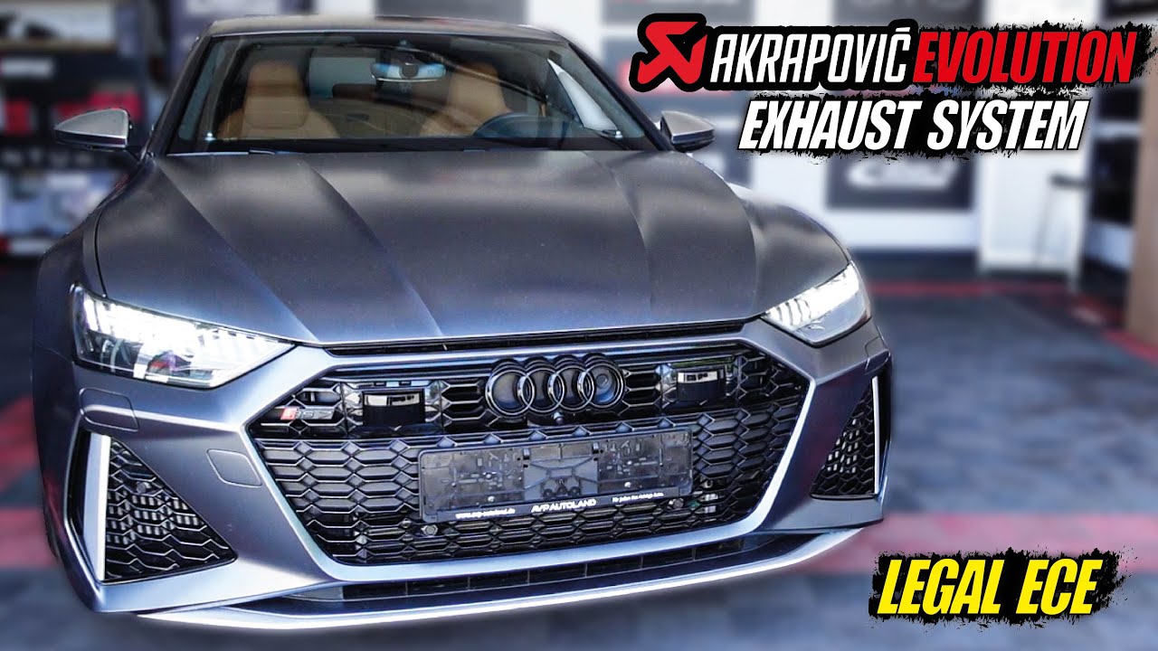 AKRAPOVIC EVOLUTION Titanium Exhaust LEGAL ECE passend für AUDI RS7 RS6 C8 2022 mit OPF (V8)